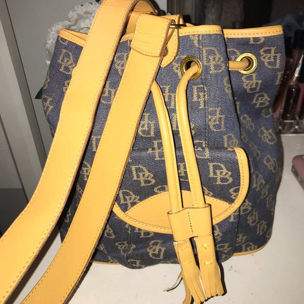 Vintage Dooney & Bourke Monogram Hobo Backpack